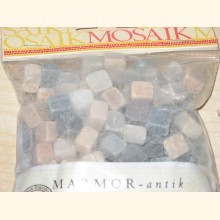 MARMOR Mosaik 1x1 bunte Mischung 250g M99
