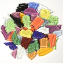 Crash Glas polygonal BUNT MIX 500g Mosaik CR99-99b