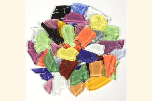 Crash Glas polygonal BUNT MIX 200g Mosaik CR99-99e