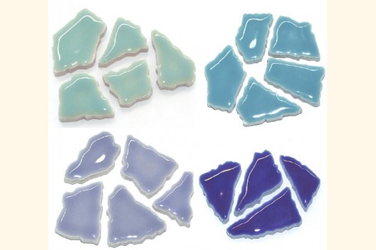 Flip-Keramik blaumix 750g Mosaiksteine F29b