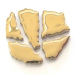 Flip-Keramik GOLD 3000g Mosaiksteine F61c