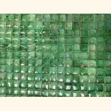 Soft Glas Bubble Mosaik GRÜN 12,5x12,5mm Netz 30x30 ~1880g Y-Har