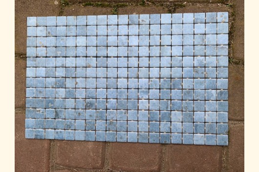 2,5x2,5 EZARRI Mosaik MATT HELLBLAU  31x49,5cm 228 Stk X-Makauba