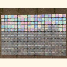 2,5x2,5 EZARRI Mosaik METAL GRAU 31x49,5cm 228 Stk X-Inox