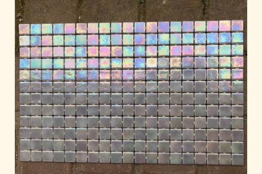2,5x2,5 EZARRI Mosaik METAL GRAU 31x49,5cm 228 Stk X-Inox