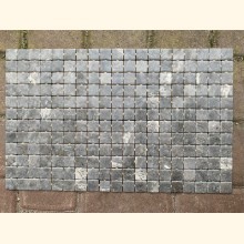 2,5x2,5 EZARRI Mosaik MATT D-GRAU 31x49,5cm 228 Stk X-Phyllite