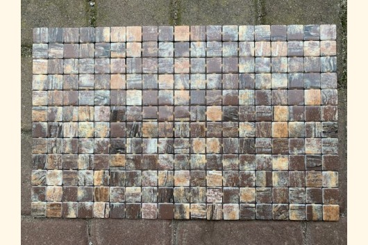 2,5x2,5 EZARRI Mosaik MATT HOLZ-OPTIK 31x49,5cm X-Rustic