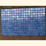 2,5x2,5 EZARRI Mosaik IRIDIUM BLAU 31x49,5cm 228 Stk X-Ocean