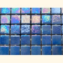 2,5x2,5 EZARRI Mosaik IRIDIUM BLAU 31x49,5cm 228 Stk X-Ocean