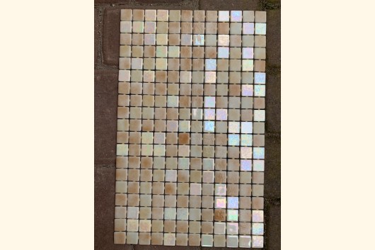 2,5x2,5 EZARRI Mosaik IRIDIUM BEIGE BRAUN 31x49,5cm X-Sahara