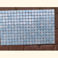 2,5x2,5 EZARRI Mosaik GLÄNZEND HELLBLAU 31x49,5cm 228 Stk X2521B