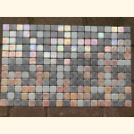 2,5x2,5 EZARRI Mosaik IRIDIUM ROSA GRAU MIX 31x49,5cm X-Moon