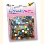 Kunstharz Mosaik GLÄNZEND 5x5mm KÖNIGSBLAU 59135