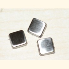 1,5x1,5 EDELSTAHL Silber 12 Stk G602