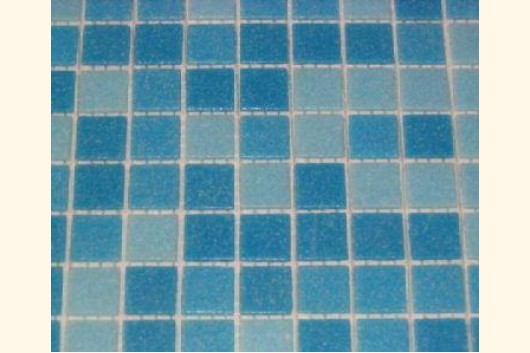 2x2 Glasmosaik mix versch. blau Töne 210 Stk ~ 600g A321 Mosaik Shop  Glasmosaik Fliesennetz 2x2