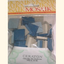 2x2 Ceraton blau-mix ~ 50 Stk Mosaik C92a