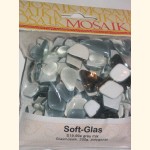Soft Glas Polygonal graumix 200g Mosaik S19-99e