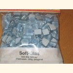 Soft Glas Polygonal hellblau 1kg Mosaiksteine S20-99b
