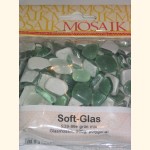 Soft Glas Polygonal grünmix 200g Mosaiksteine S39-99e