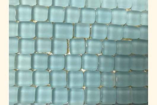 Glas Mosaik MATT 1-1,5cm H-BLAU Bordüre 9x30 ~220g Y-S-955d-33