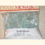 Soft Glas Polygonal TRANSPARENT 200g Mosaiksteine S90-99e