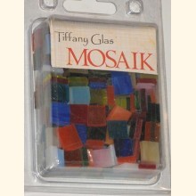 TIFFANY Glas Mosaik 1x1cm BUNT-MIX T199-10e
