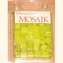 TIFFANY Glas Mosaik 1,5x1,5cm SONNENGELB T40-15