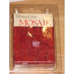 TIFFANY Glas Mosaik 1,5x1,5cm KORALLENROT T44-15