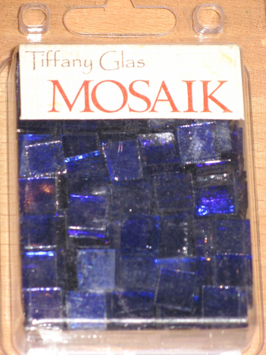 TIFFANY Glas Mosaik 1,5x1,5cm TRANSPARENT ULTRAMARIN blau T64-15 Mosaik  Shop TIFFANY 1,5x1,5 cm