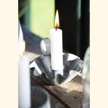 Kerzenhalter für Stabkerze gewellte Kante IB5988-18
