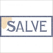 Mosaik Vorlage SALVE 60x24cm incl. Kohlepapier V1006